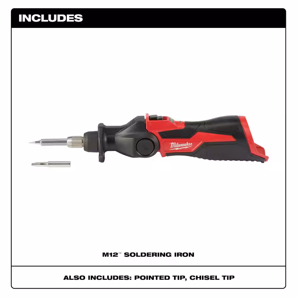 M12 12-Volt Lithium-Ion Cordless Soldering Iron (Tool-Only)
