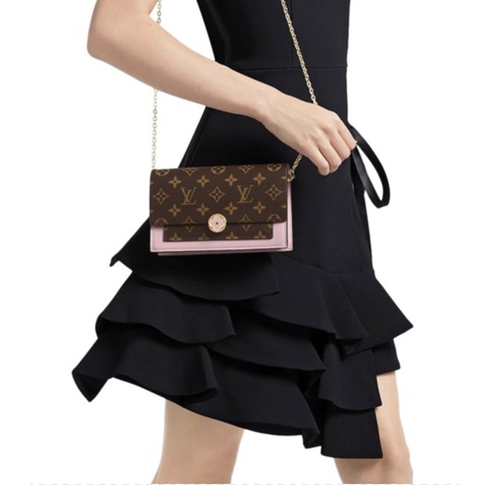 Louis Vuitton LV Flore Chain Wallet (Replica)