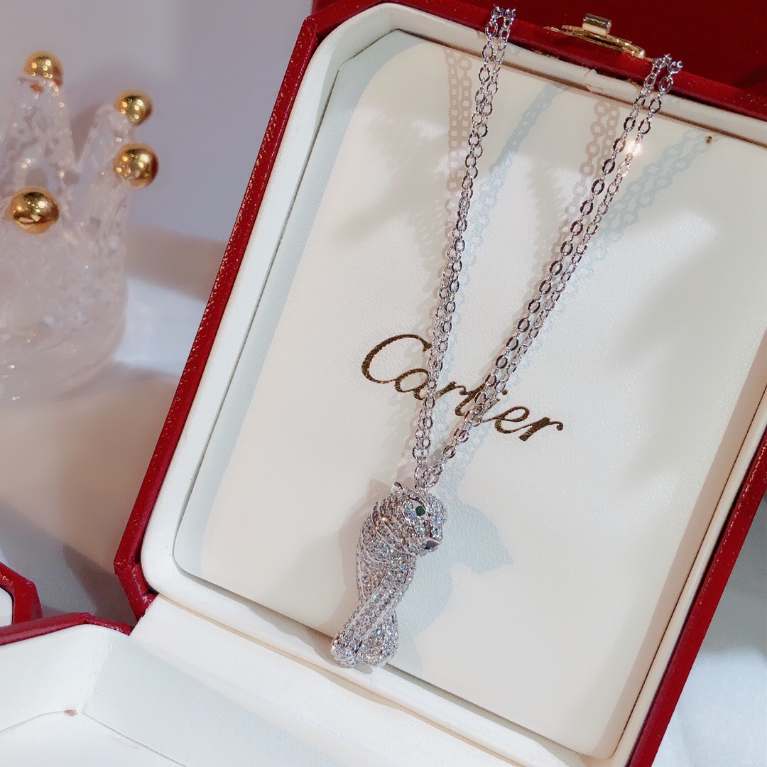 TOP Cartier PANTHÈRE DE CARTIER Necklace - Sliver