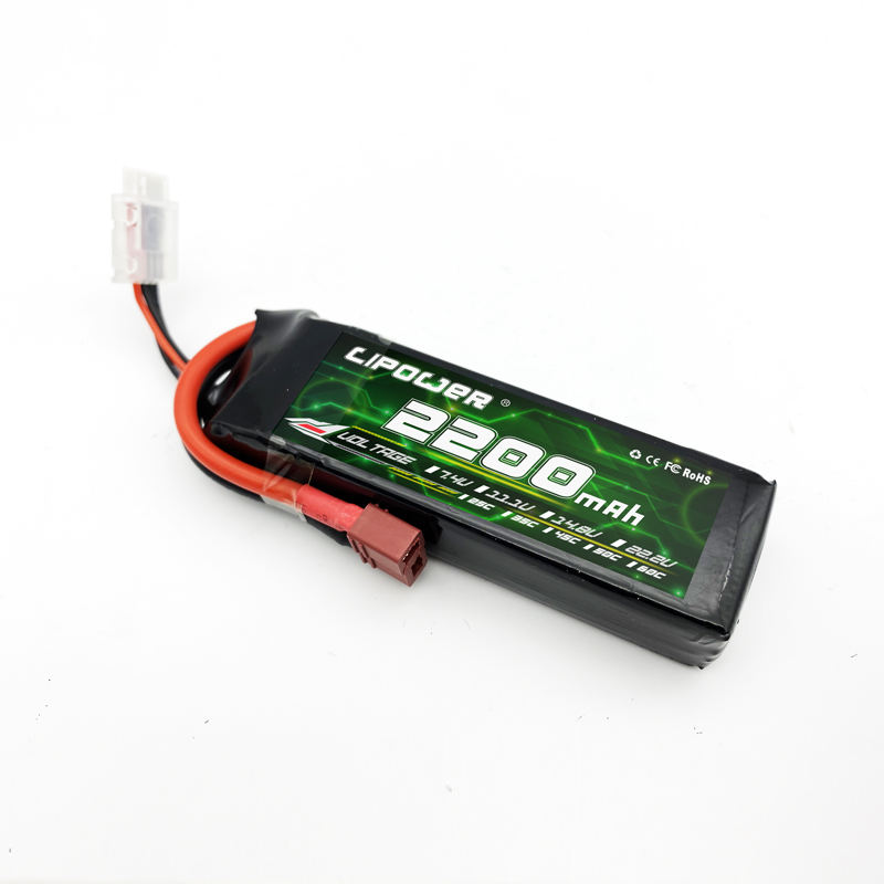 Soft shell 3S/4S/6S 22.2V 2200mAh 50C Lipo battery with XT60 plug - lipowbattery