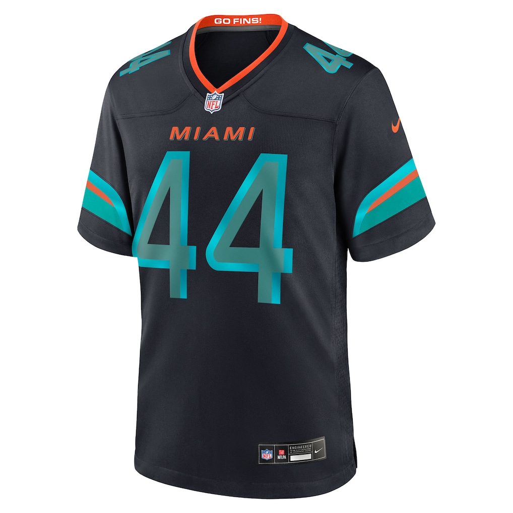 Men's Chop Robinson Pitch Blue Miami Dolphins 2025 Rivalries Collection Game Jersey