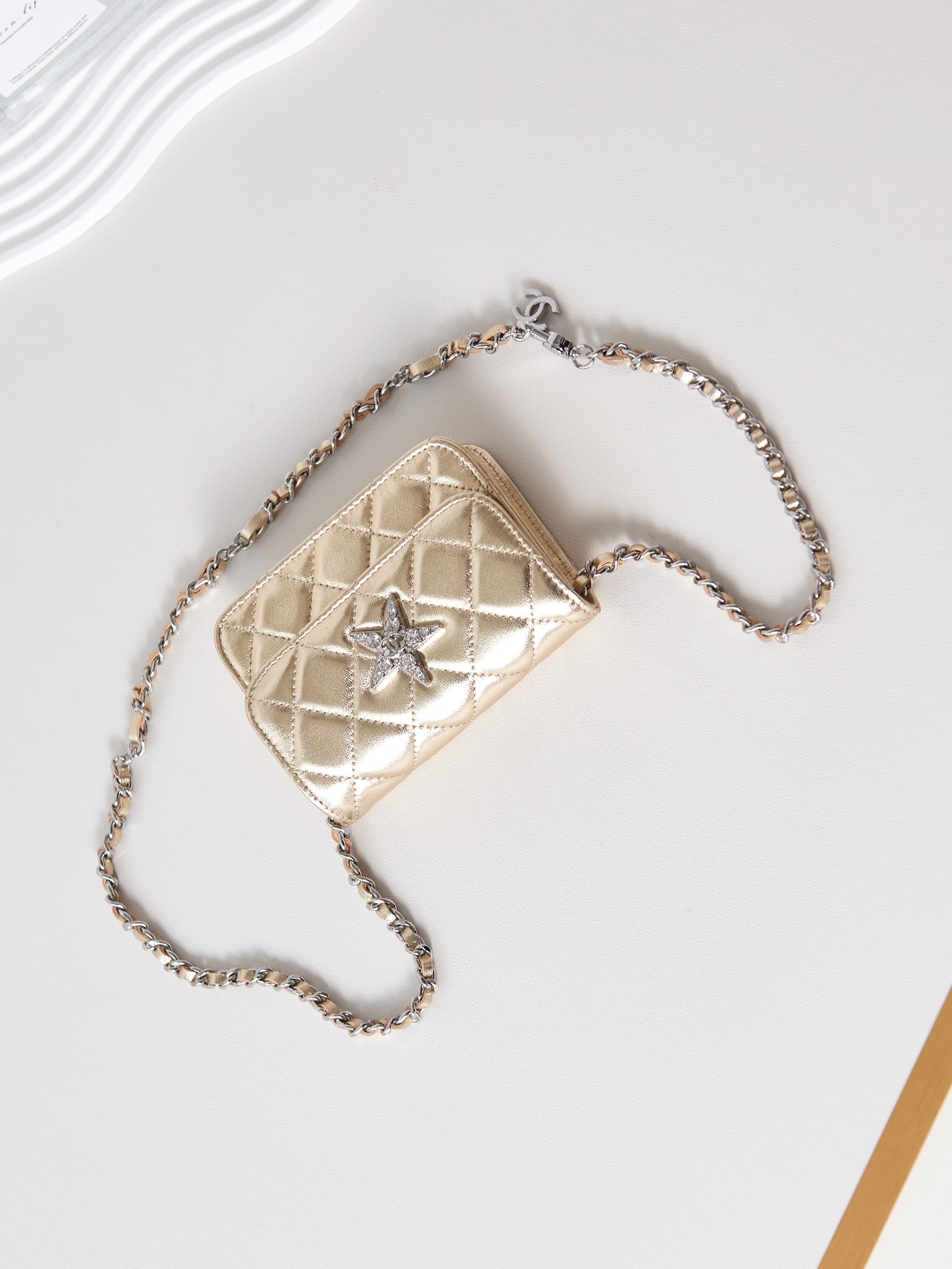 TOP CHANEL Star Diamond LOGO Mini Bags - SHW -  Silver&Gold