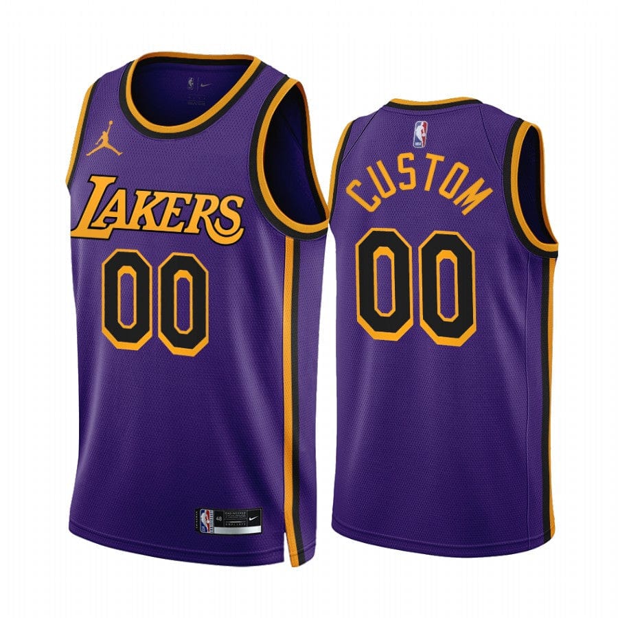 Custom Los Angeles Lakers 2022-23 Statement Jersey