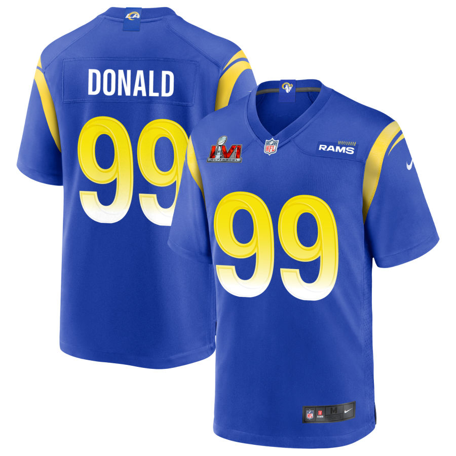 Aaron Donald Los Angeles Rams  Super Bowl LVI Game Jersey - Royal