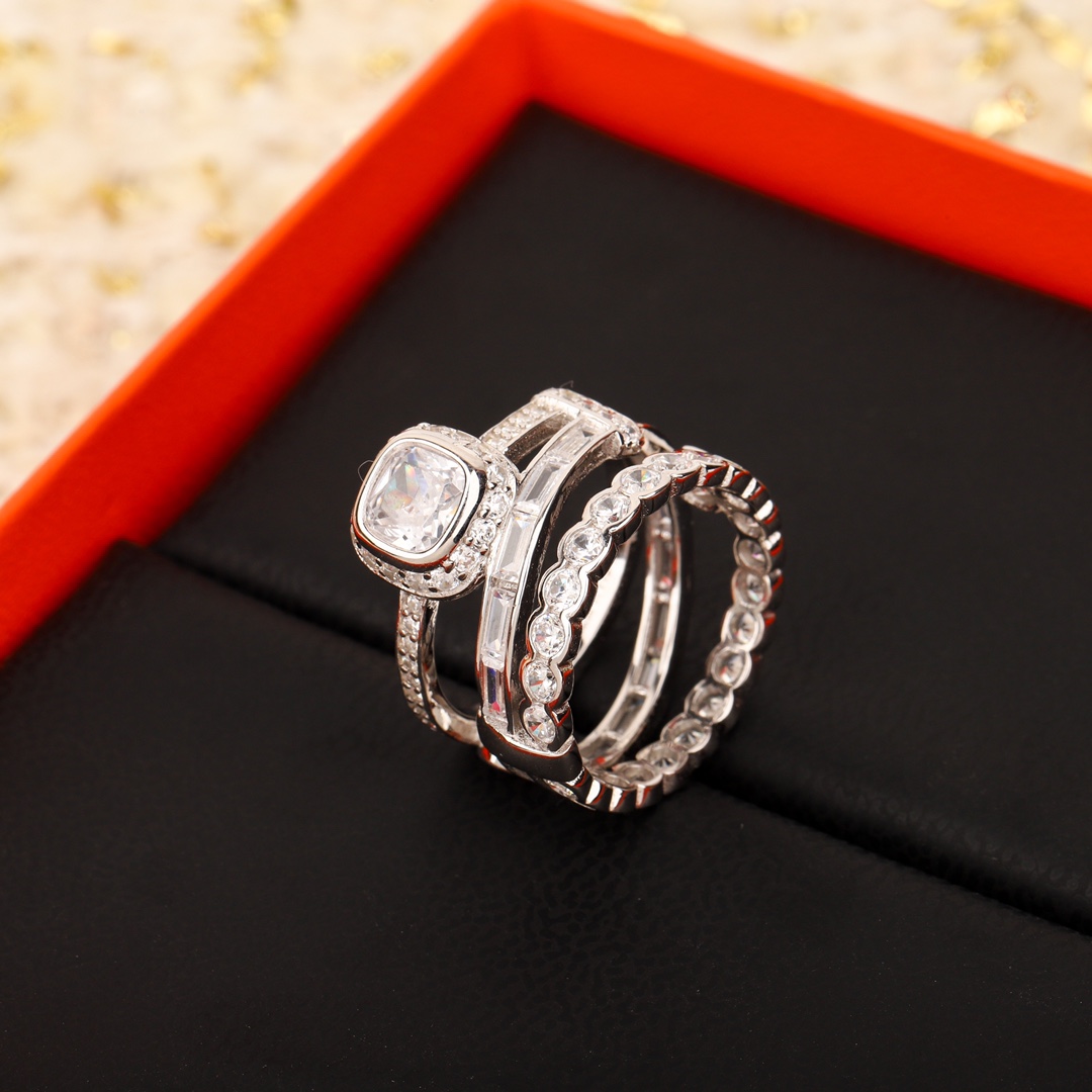 TOP HERMES Diamond Rings