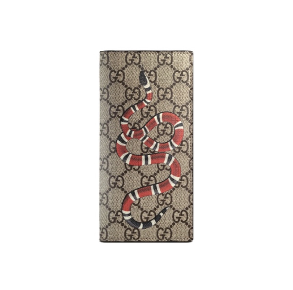 Gucci Unisex GG Supreme Printed Long Wallet（Replica）