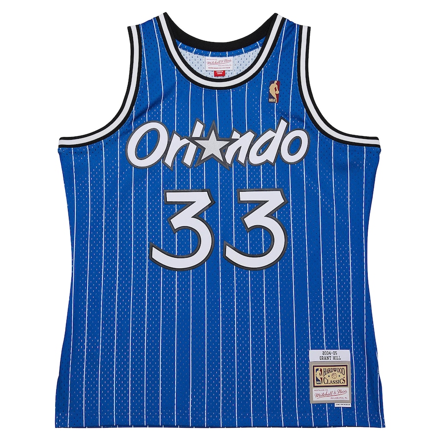Men's Orlando Magic Grant Hill Mitchell & Ness Blue 2004/05 Hardwood Classics Swingman Jersey