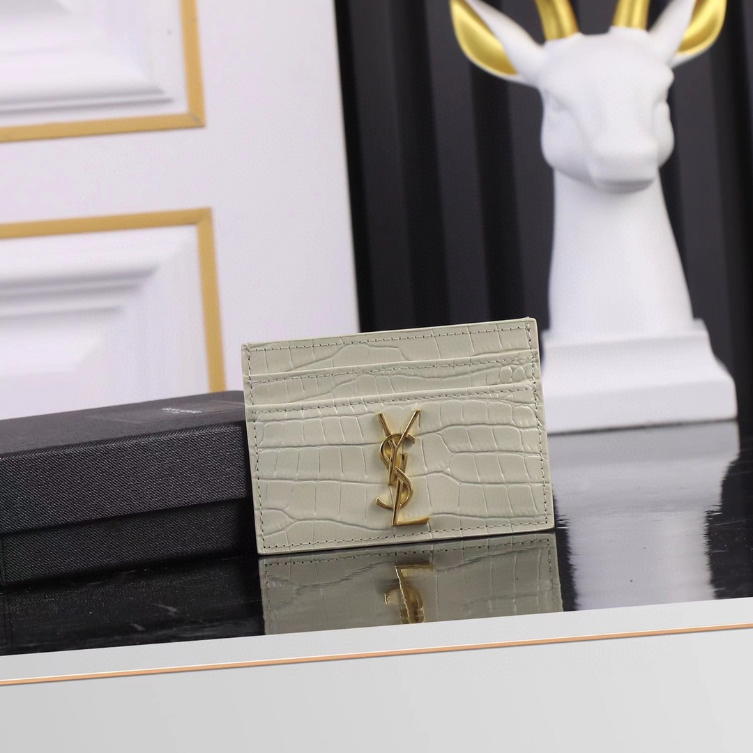 Saint Laurent YSL Crocodile Print Card Bags(Replica)