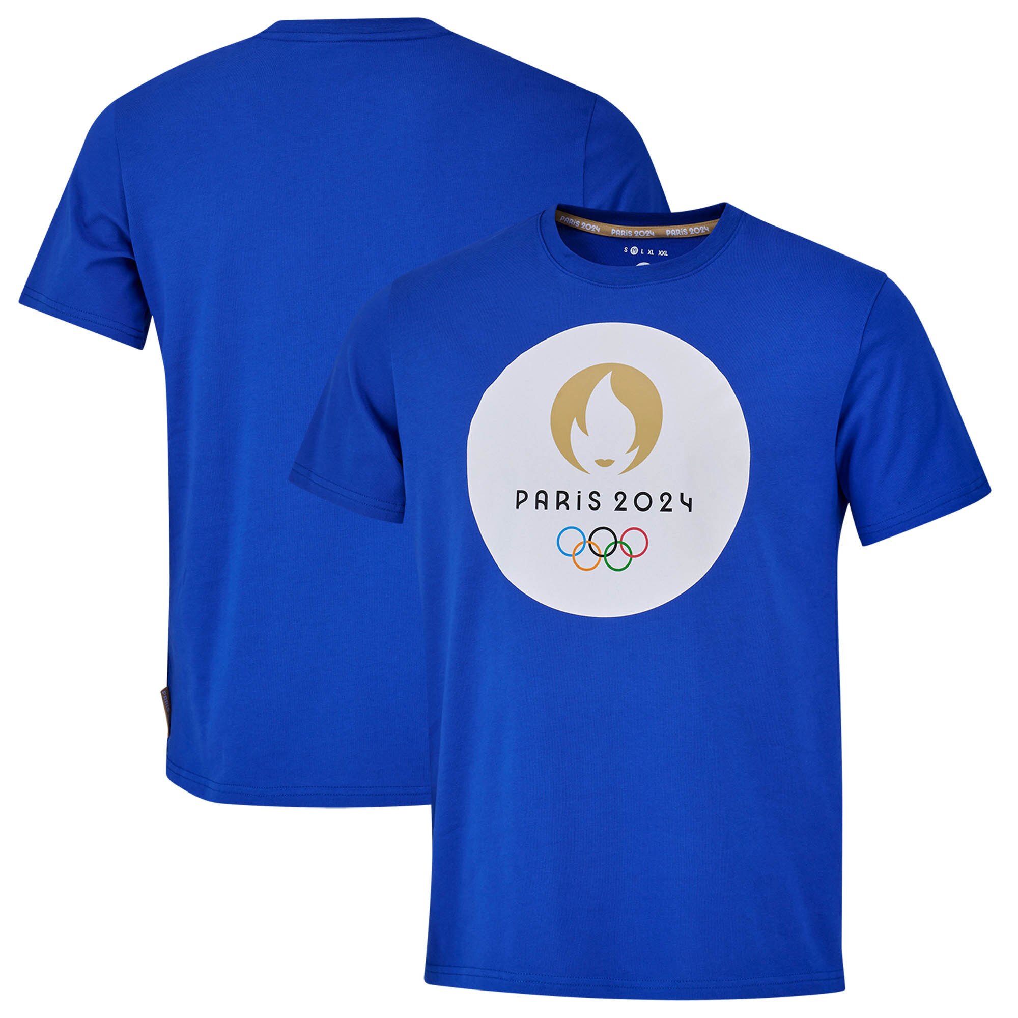 Paris 2024 Olympics Large Logo T-Shirt - Royal - Kids