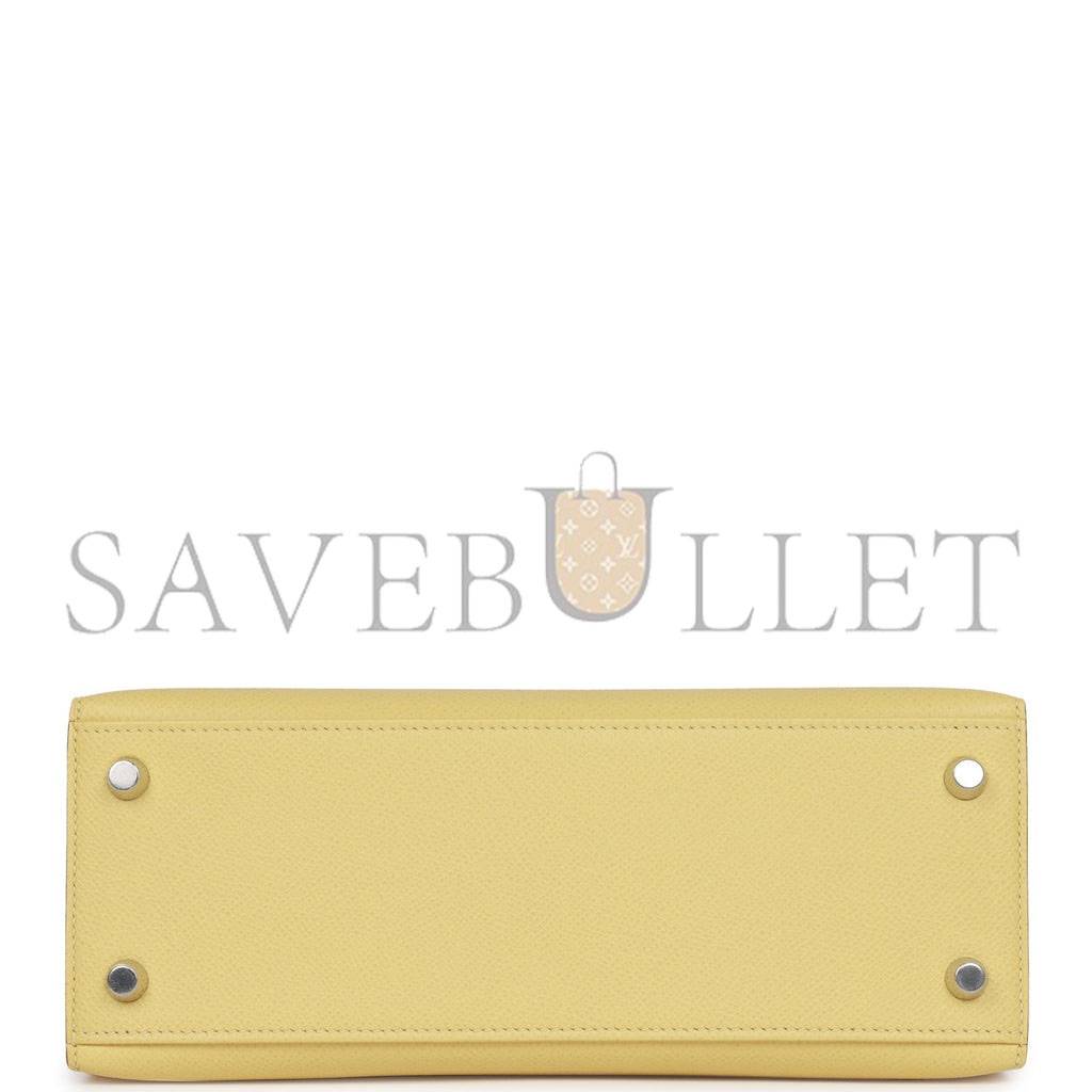 HERMES KELLY 25 EPSOM PALLADIUM HARDWARE (25*17*7cm)