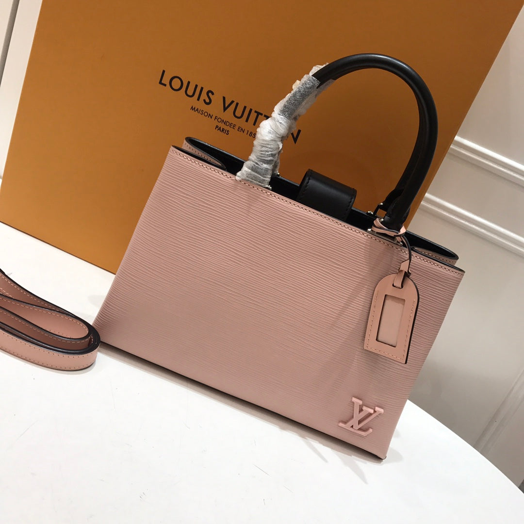 TOP Louis Vuitton LV L*V Epi Kleber PM Bag 31×20×11CM- Pink