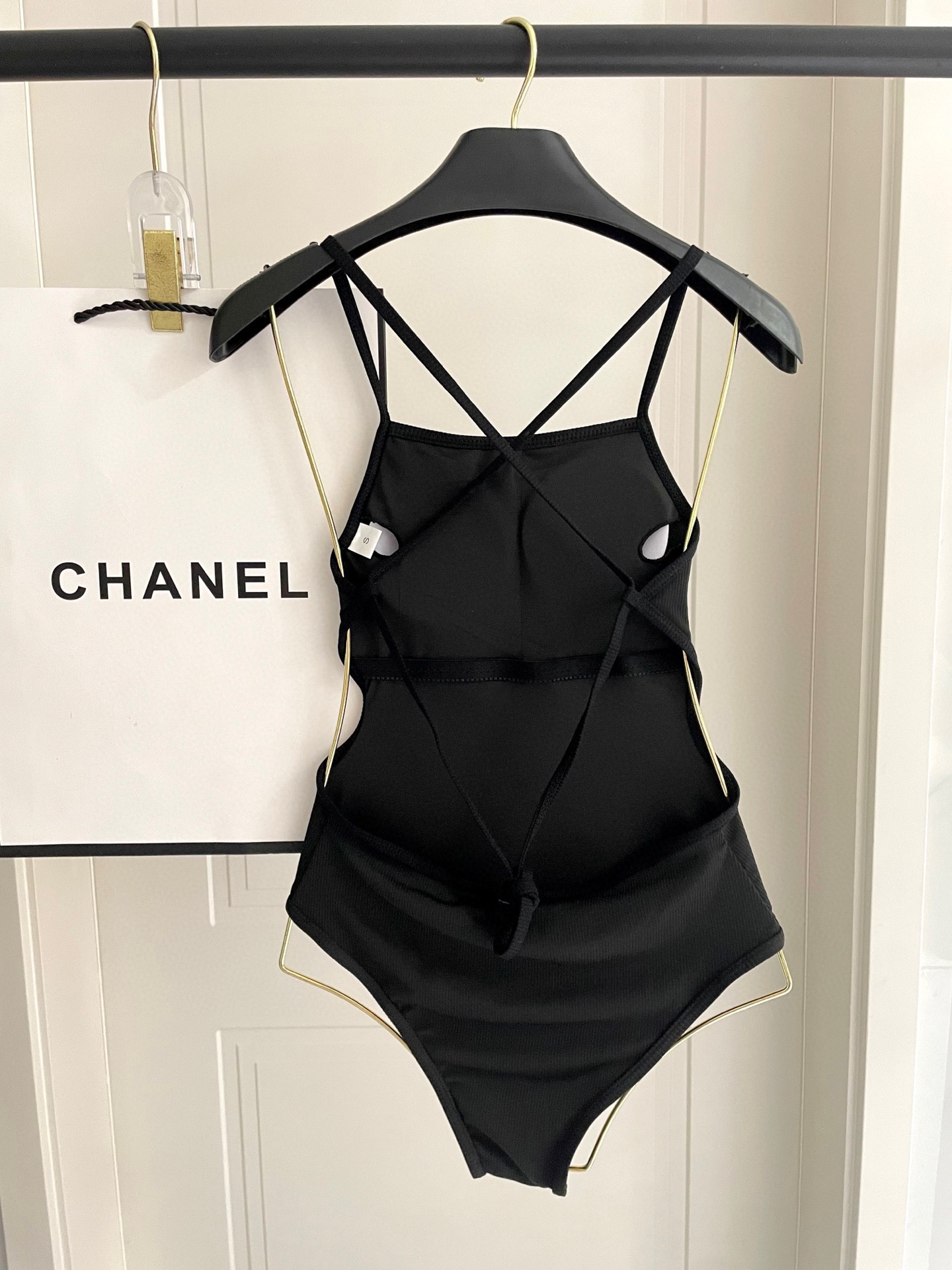TOP PRADA One-Piece Swimsuit - Black
