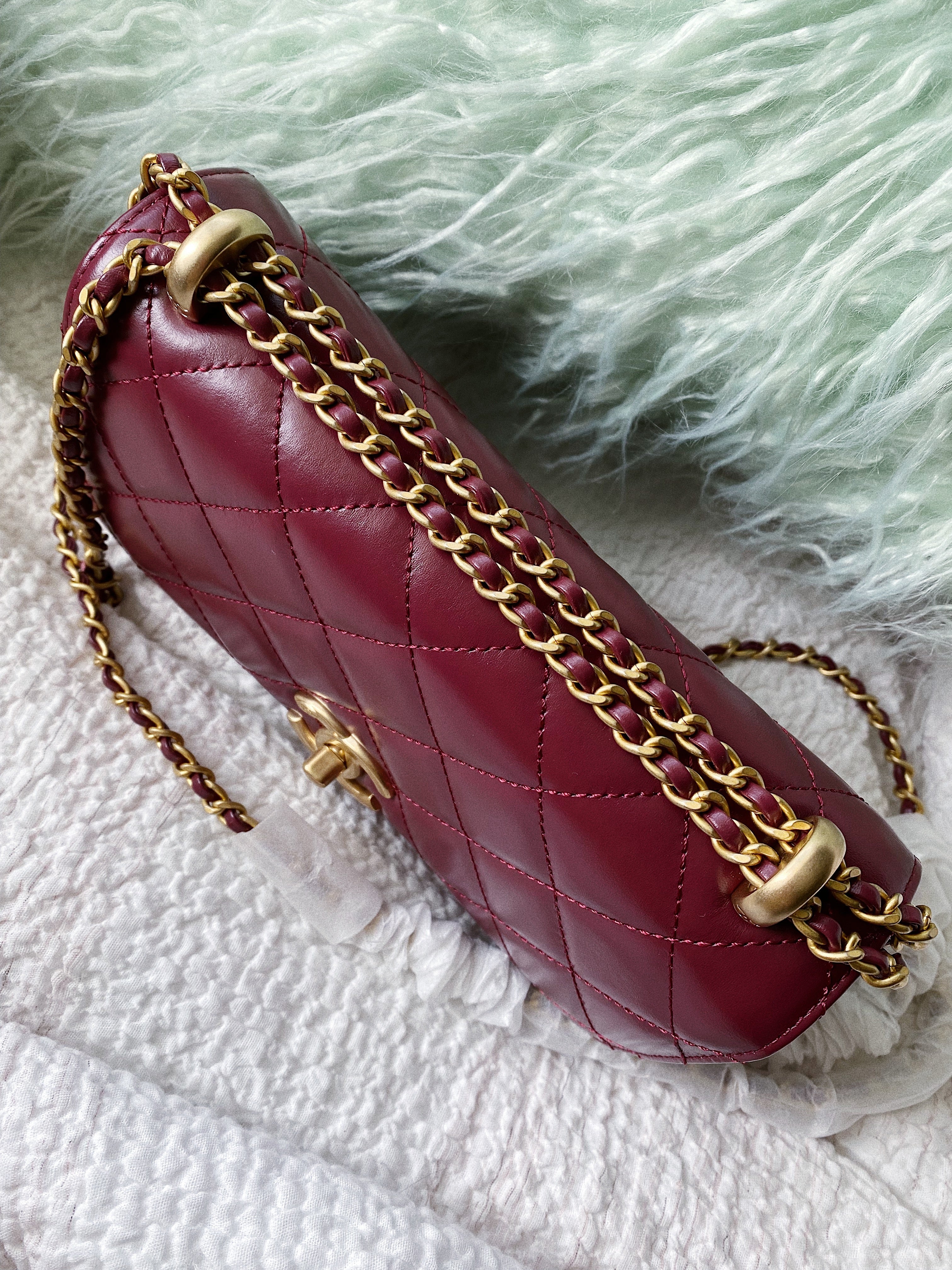 TOP CHANEL Perfect Fit Bag Calfskin - Burgundy
