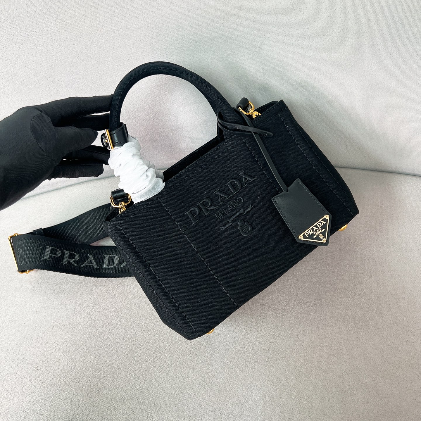 TOP PRADA Mini Bag Canvas 22x15x13cm - 4 Color