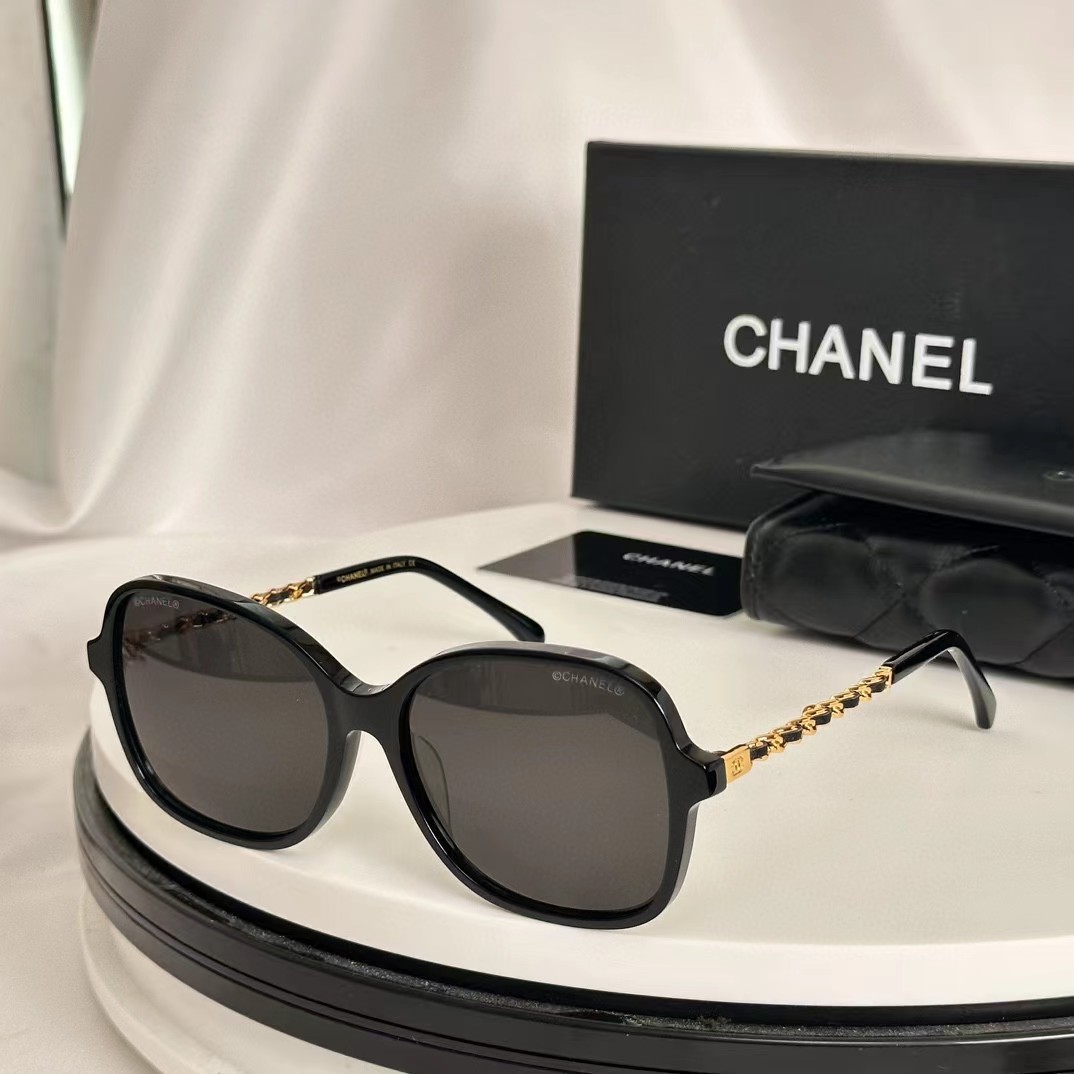 TOP CHANEL Chain Square Sunglasses - 12 Colors