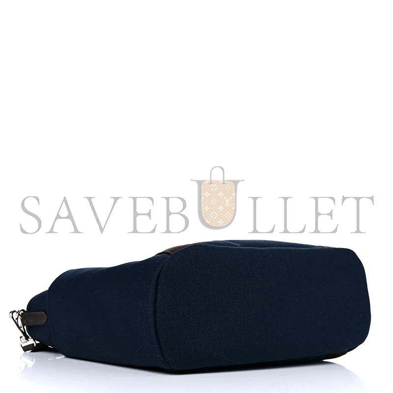 HERMES TOILE SAC DE PANSAGE GROOM BLEU NAVY FEU 958391 (38*32*17cm)
