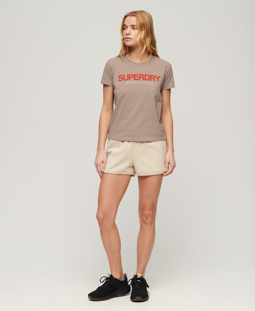 Sportswear Logo Fitted T-Shirt | Deep Beige
