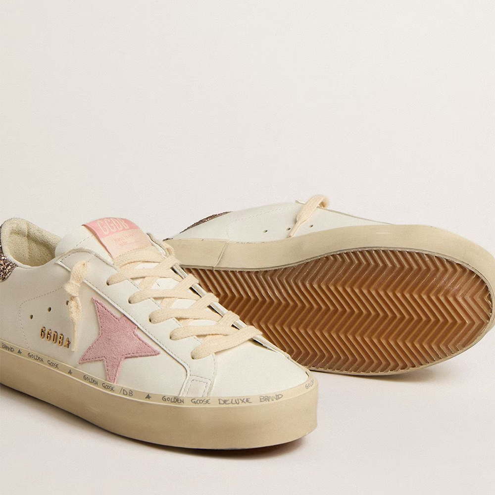 Golden Goose Hi Star in white leather  (Replica)