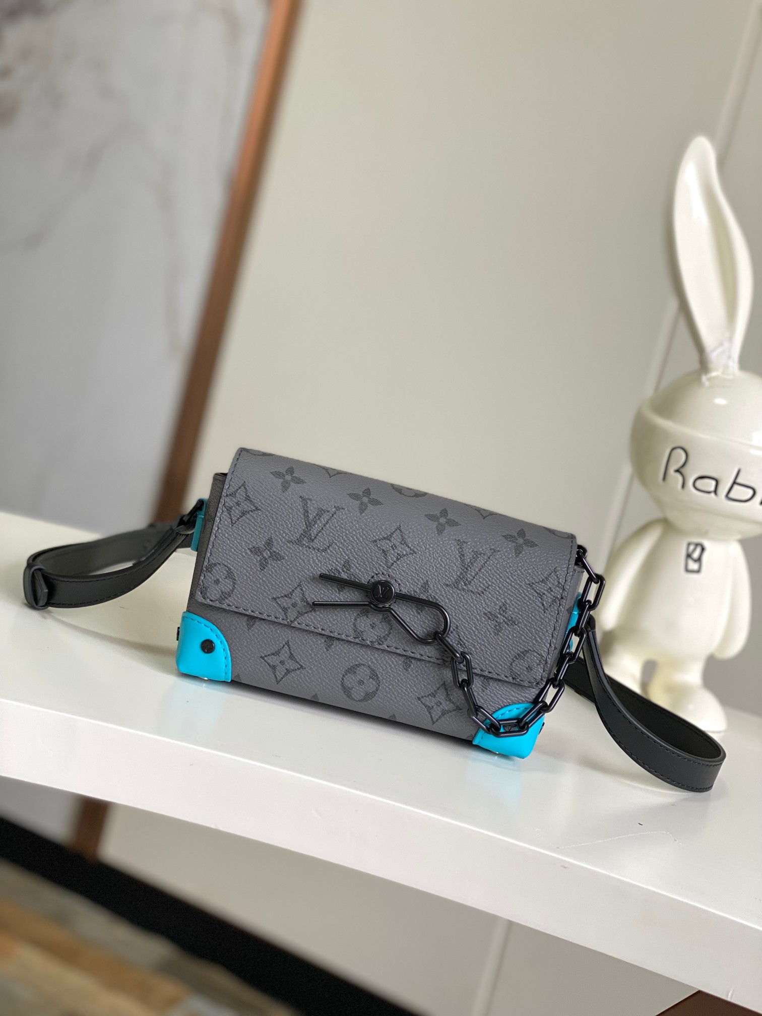 TOP Louis Vuitton LV Steamer Wearable Wallet 18 x 11 x 6.5 cm-Black
