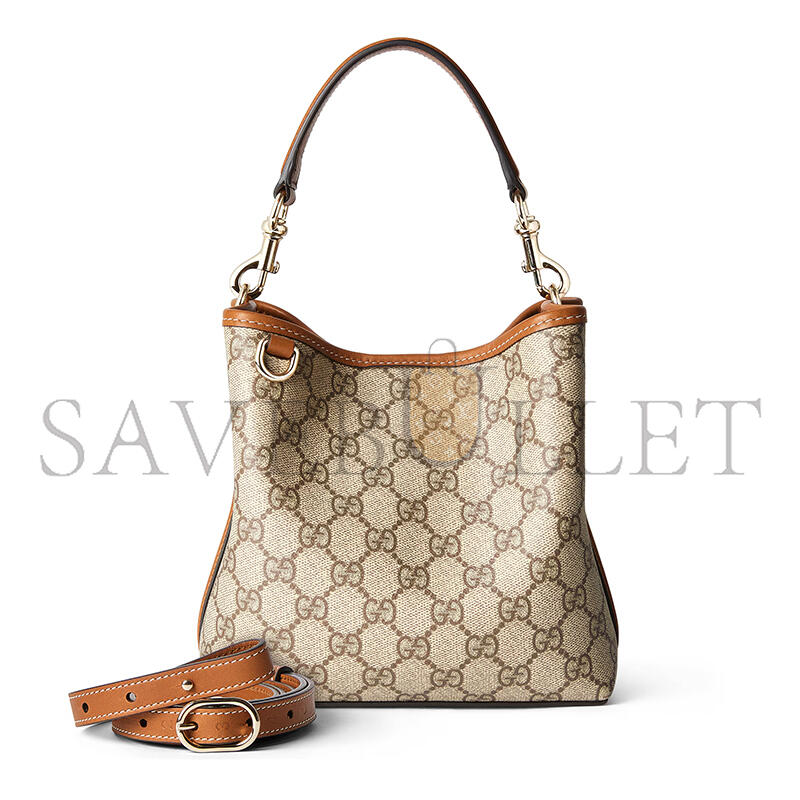 GUCCI GG EMBLEM SMALL BUCKET BAG 815118 (20.5*18*11.5cm)