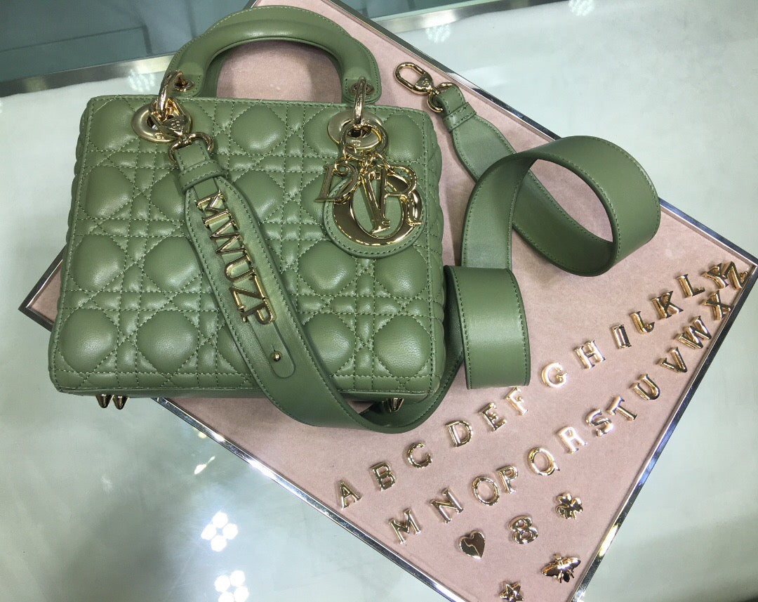TOP Christian Dior Lady Christian Dior Bag Abc - Green