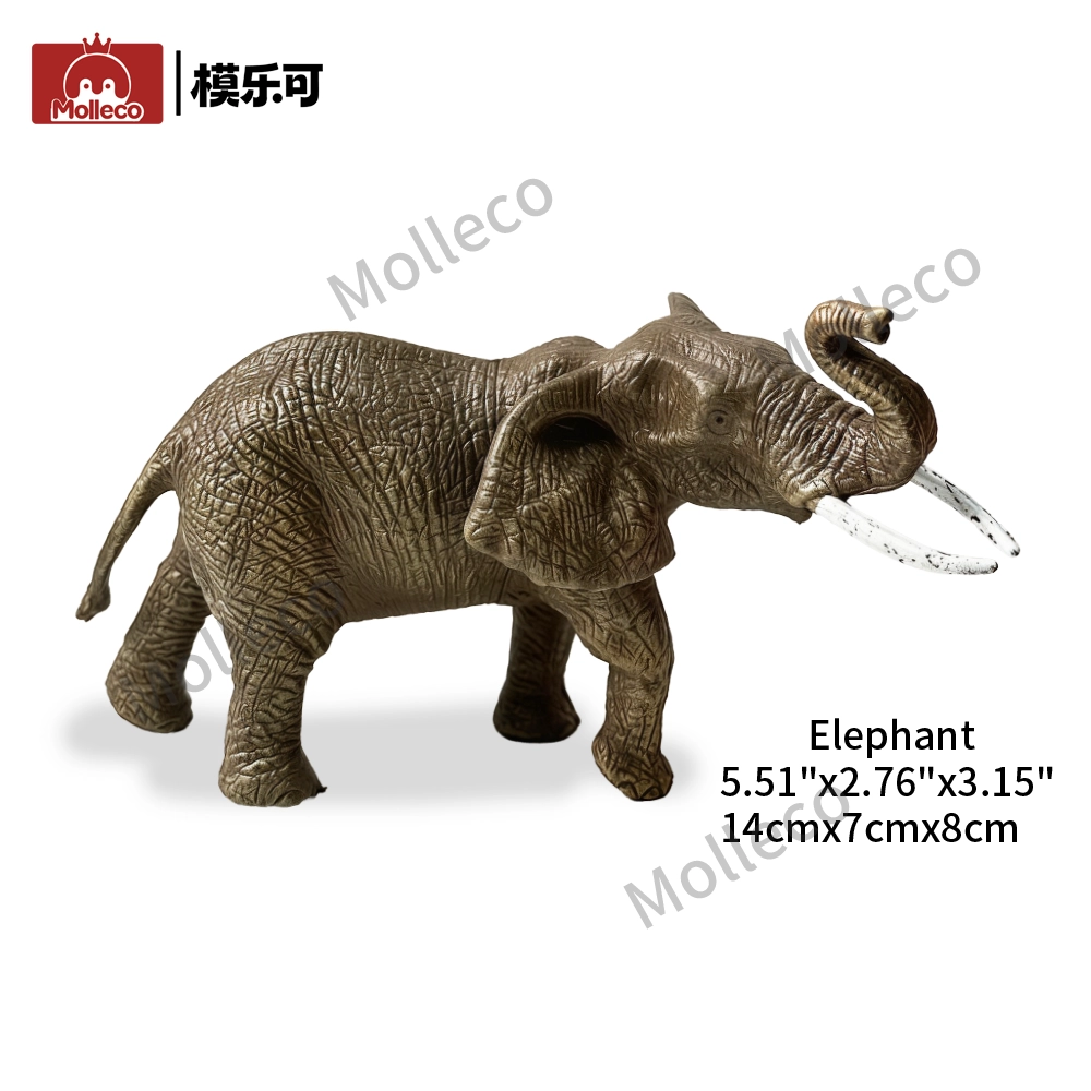 Molleco Animal Figure Toys for Kids and Children Elephant CP037-3
