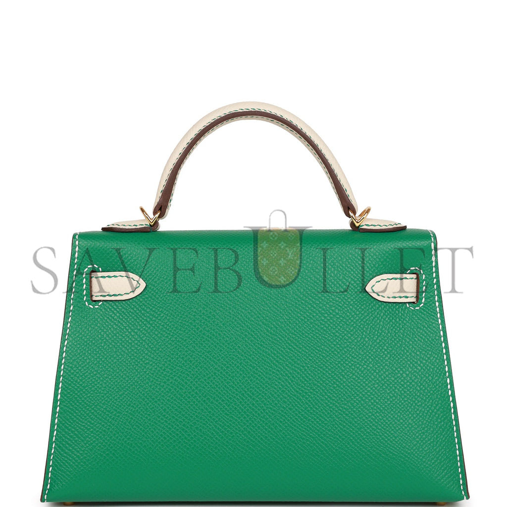 HERMES MINI KELLY EPSOM GOLD HARDWARE (19*12*5.5cm)