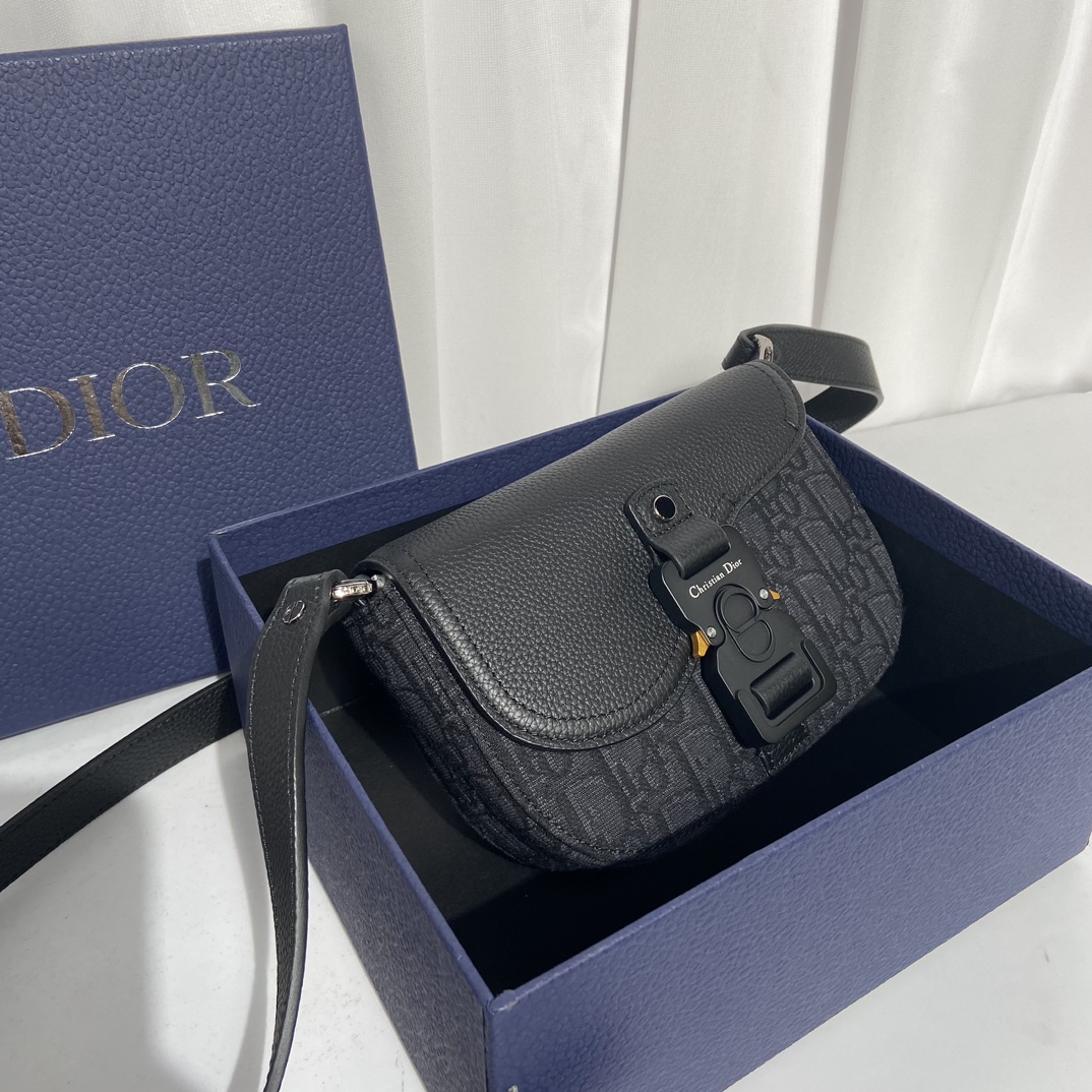Top Christian Dior Christian  Oblique Dior Bobby Bag 19.5 x 13 x 4.3CM - Black