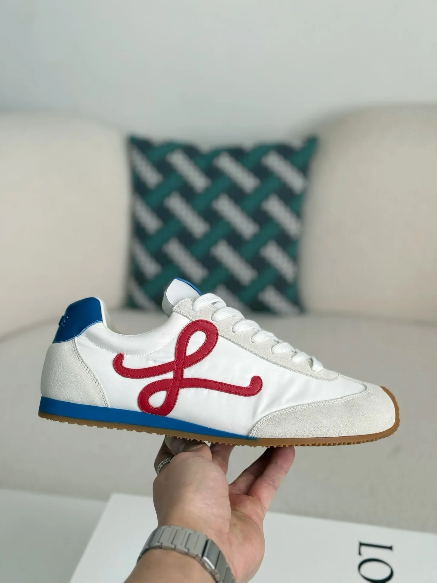 AAAShoes  Vintage Color Block Sneakers, Suede Panel Retro Trainers, Gum Rubber Sole Casual Lace-up Walking Shoes for Men Women