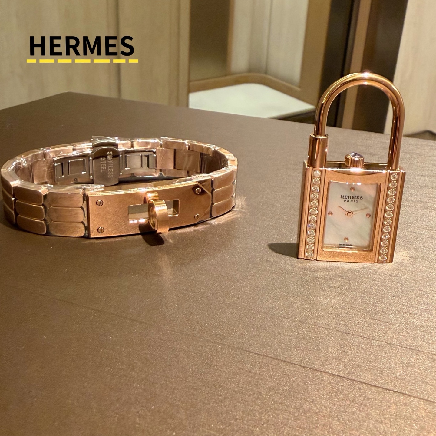 TOP HERMES kelly Watch  25mm- Gold