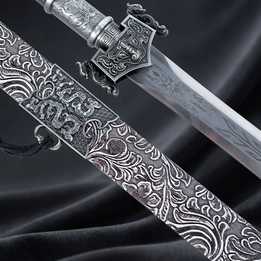 Dragon-Mounted Long Sword – Unsharpened Chinese Collectible (Non-Weapon)