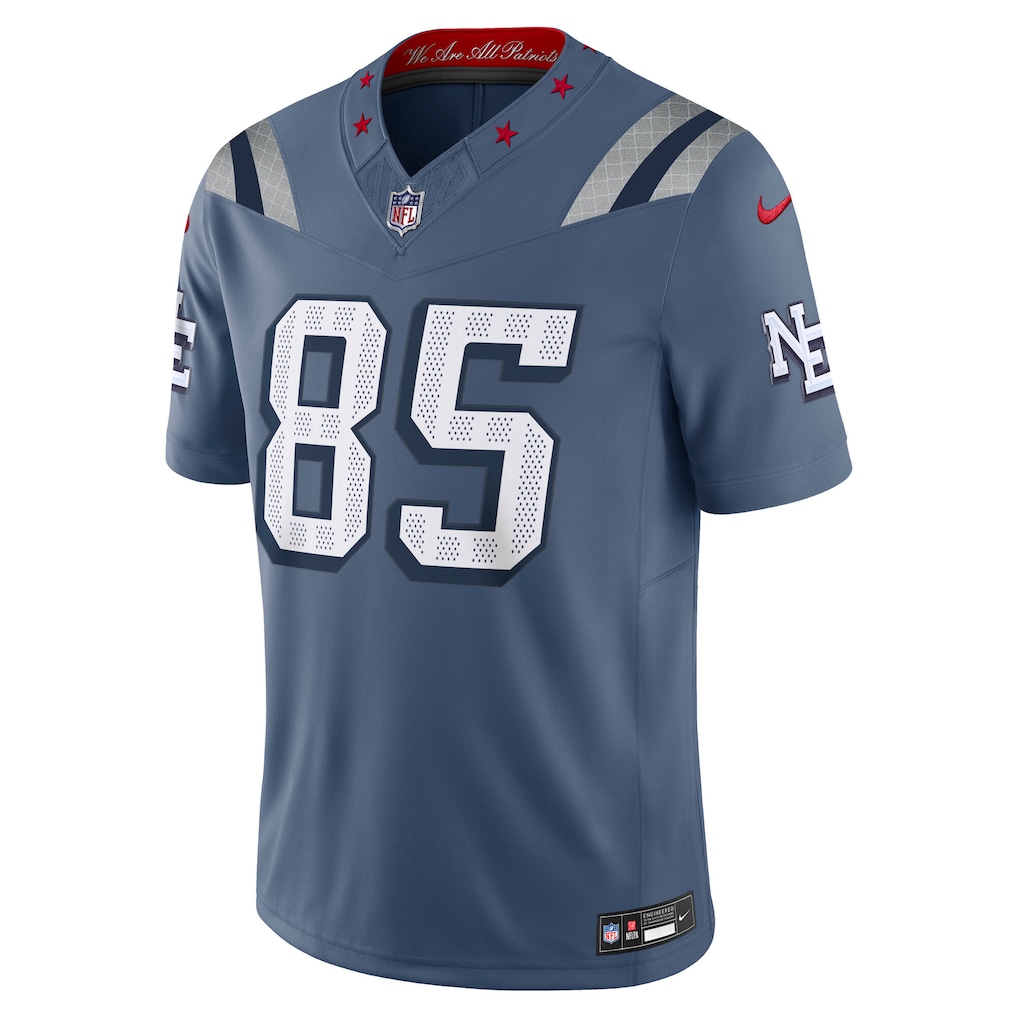 Hunter Henry New England Patriots 2025 Rivalries Collection Game Jersey - Storm Blue