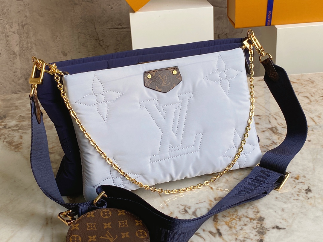 TOP Louis Vuitton LV Maxi Multi Pochette Accessoires Bag Econyl/Monogram 34x21.5x5cm - 2 Color