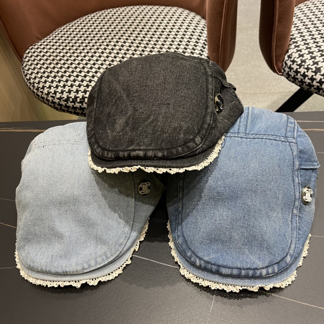 TOP CHANEL Retro Art Berett - 3 Colour