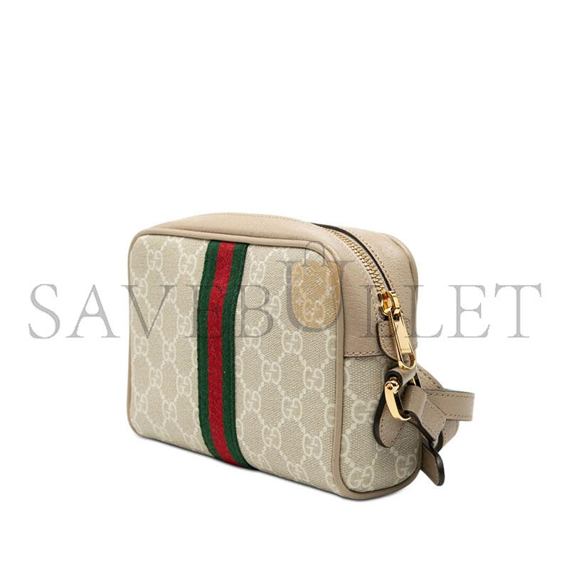 GUCCI MINI GG SUPREME OPHIDIA CROSSBODY BAG (18*13*5.5cm)