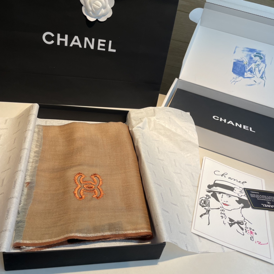 TOP CHANEL CC Scarf 105*180cm - 3 Colors