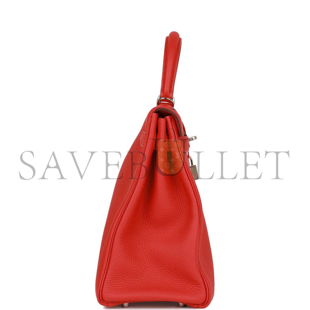 HERMES KELLY 32 TOGO PALLADIUM HARDWARE (32*23*10.5cm)