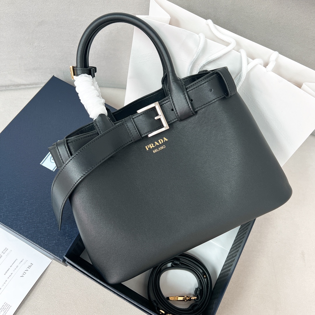 TOP PRADA DoubleBag Small Shopping Bag 32Ｘ23Ｘ11CM - 3 Colors