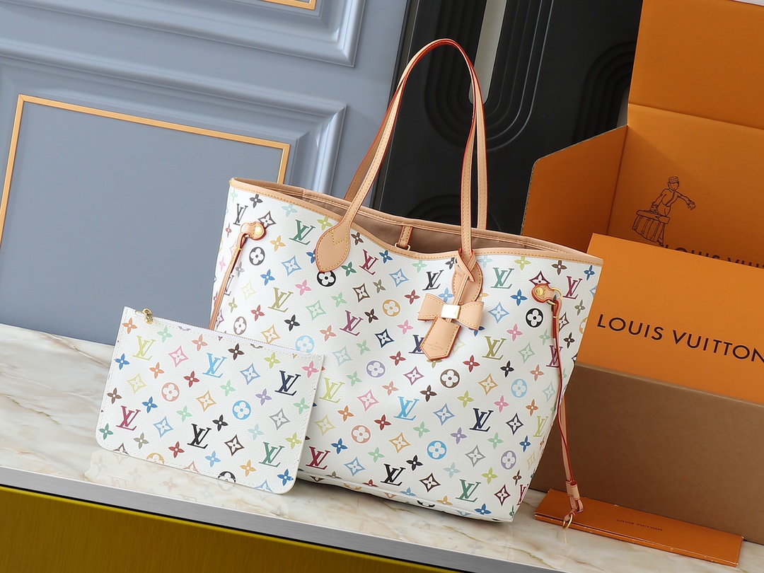 TOP Louis Vuitton LV Neverful Bag 31x28x14cm - White