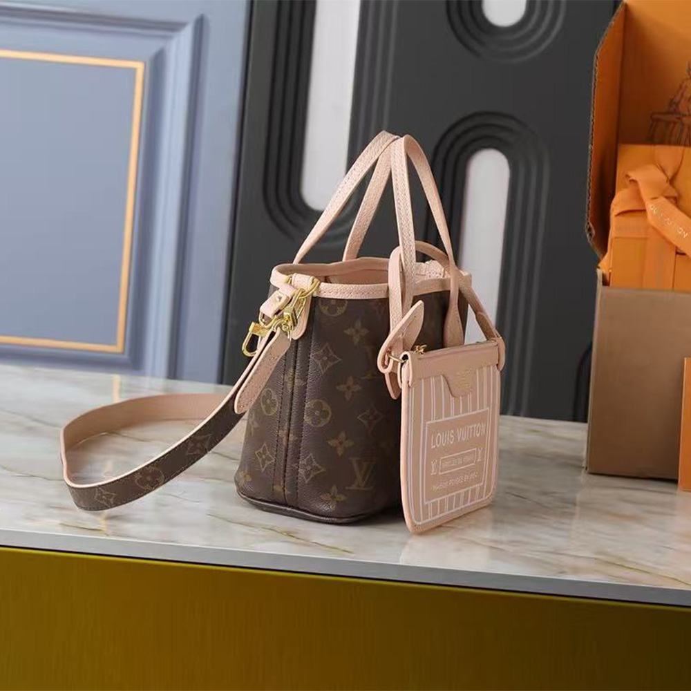 Louis Vuitton REVERSIBLE Neverfull Bandoulière Inside Out BB (7A regular version)