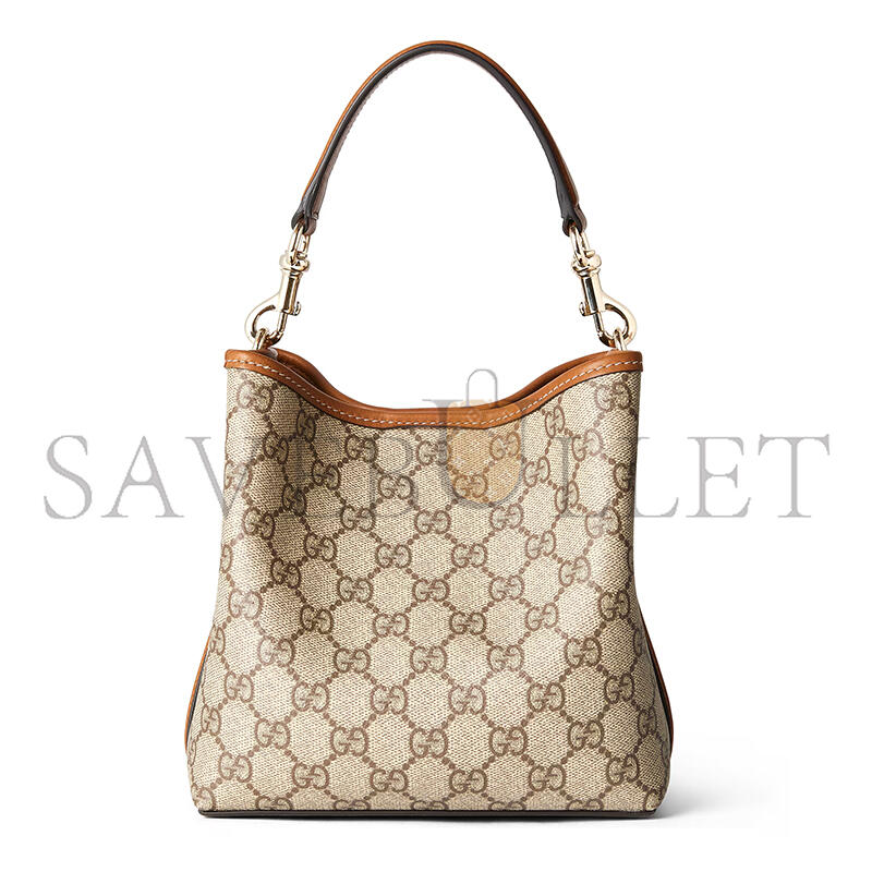 GUCCI GG EMBLEM SMALL BUCKET BAG 815118 (20.5*18*11.5cm)