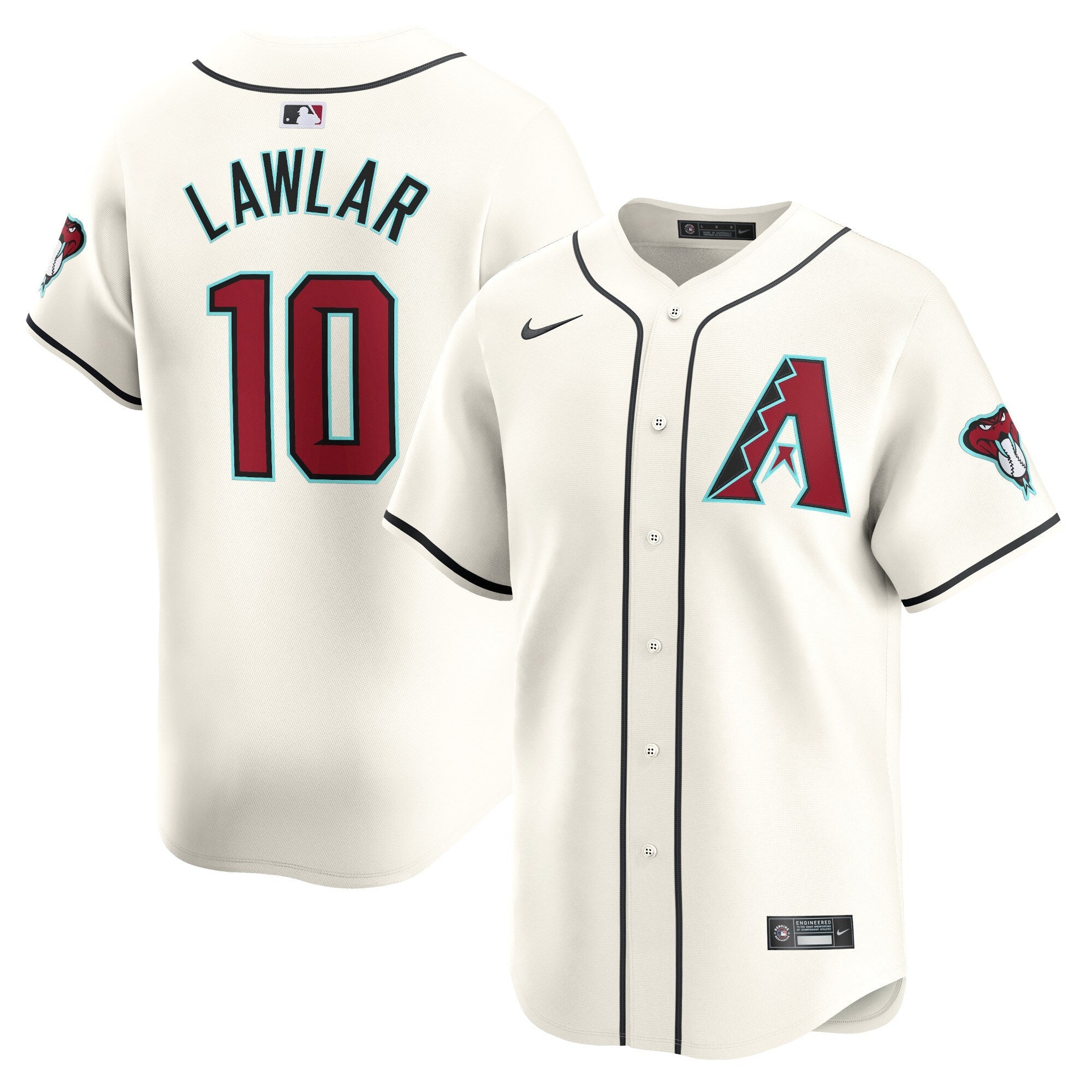 Jordan Lawlar Arizona Diamondbacks  Home Limited Player Jersey - White