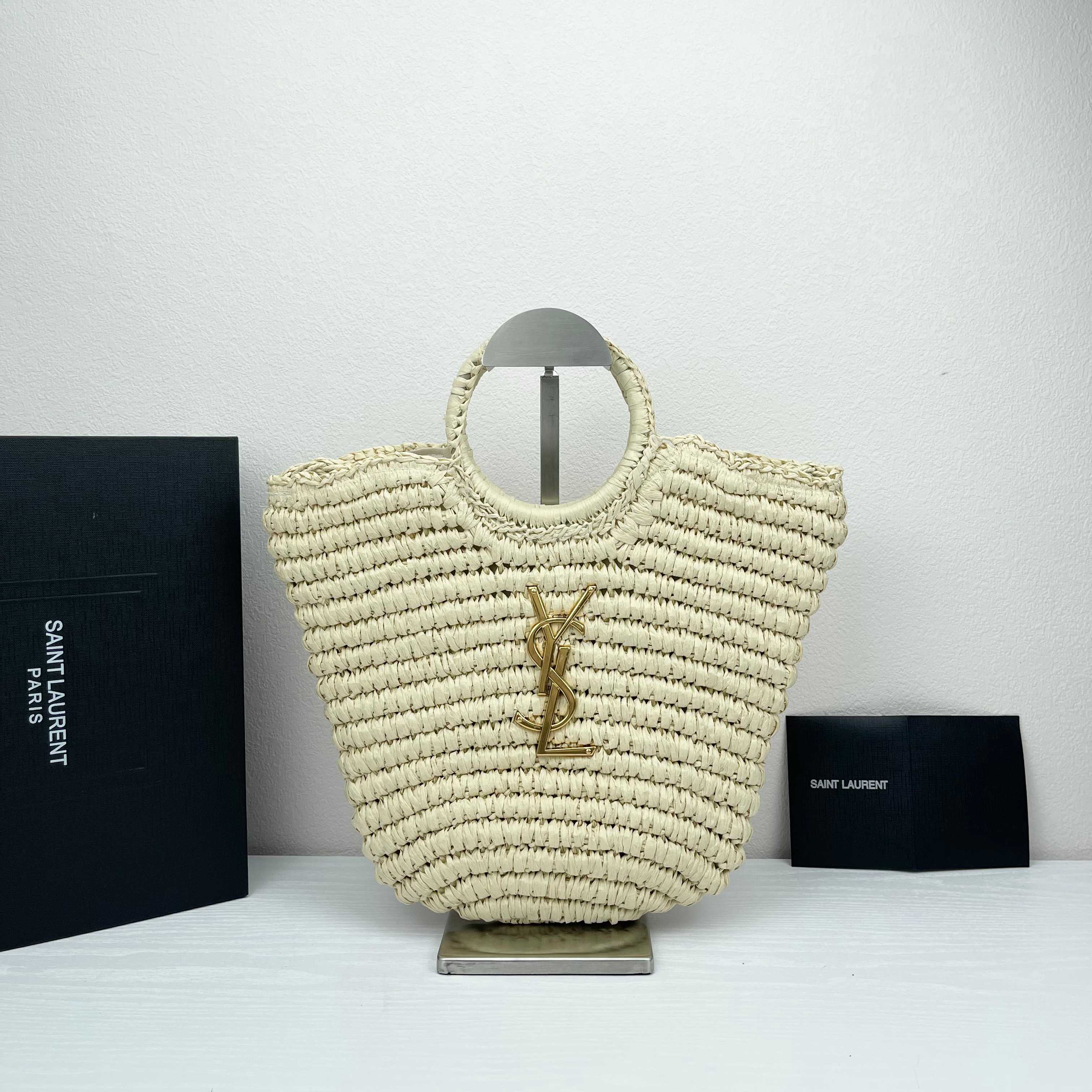 TOP Yves Saint Laurent YSL Woven Bag 33X25cm - 2 Color