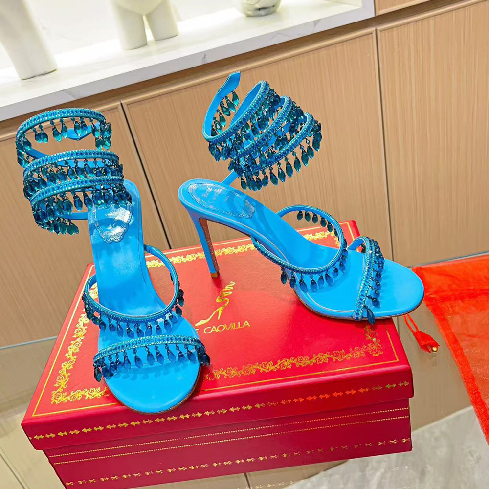 Rene Caovilla Chandelier Elegant Evening Sandals (Replica)