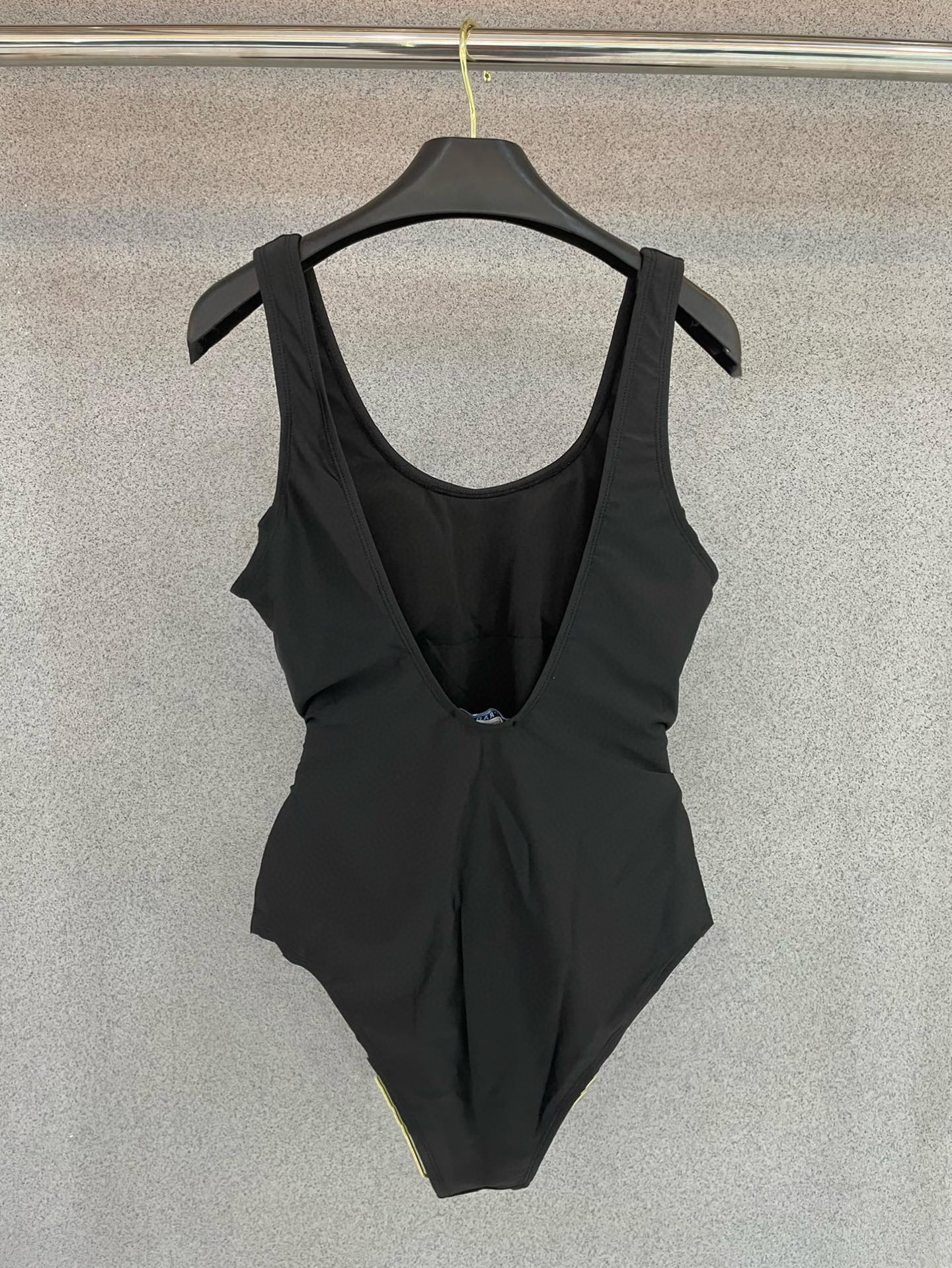 TOP PRADA One-Piece Swimsuit - Black