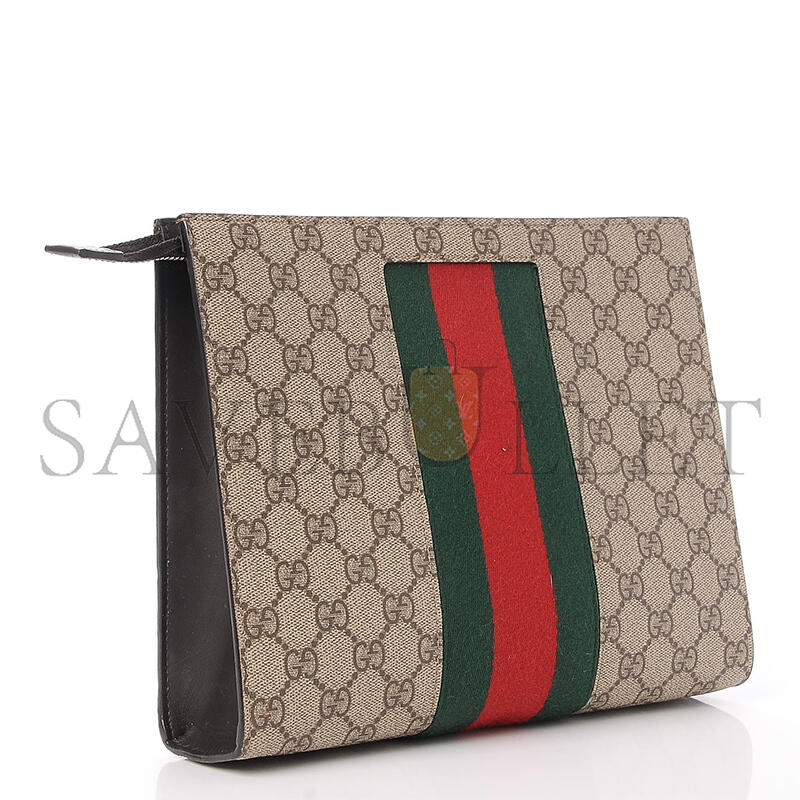GUCCI SUPREME WEB POUCH 475316 (26*20*6cm)