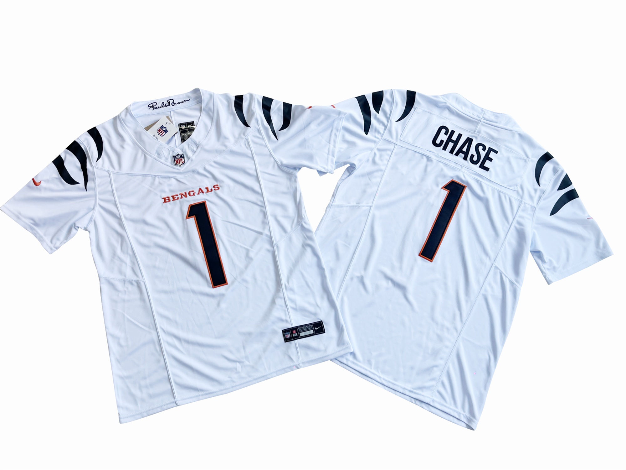 Cincinnati Bengals 1# Ja'Marr Chase White Vapor F.U.S.E. Limited Jersey