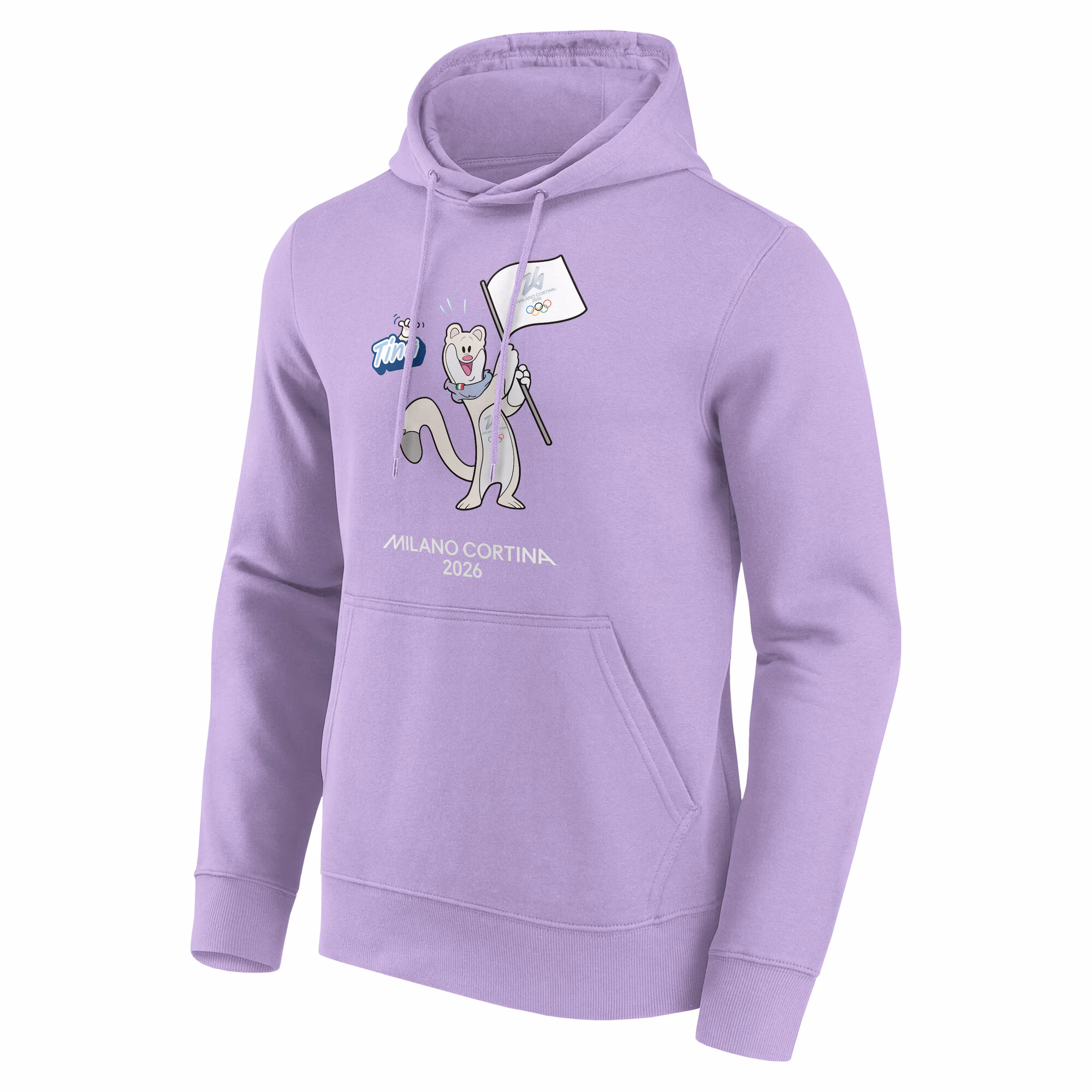 Milano Cortina 2026 Olympics Mascotte Graphic Hoodie - Purple