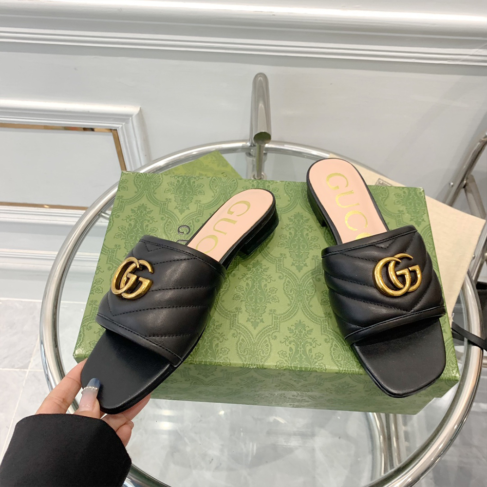 Gucci Double G leather sandals (Replica)