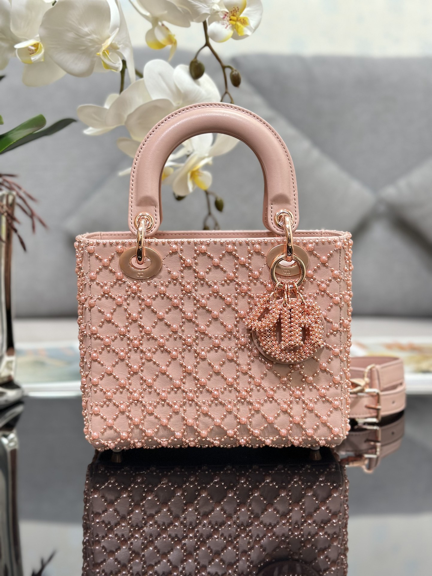 TOP Christian Dior Pearl Lady Christian Dior Bags - 20x16.5x8cm - 2 Colors